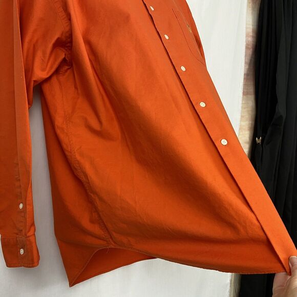 Ralph Lauren Mens Large Button Up Shirt Crest Logo Pocket Preppy LRL Vtg 90s - Picture 4 of 11